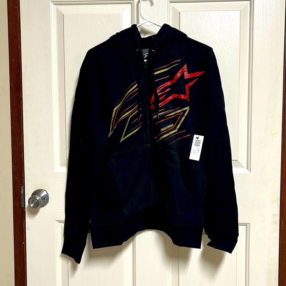 Alpinestars Men’s Hatfields Zip Fleece Black Size Small NWT